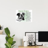 Poster Cadeaux Boston Terrier (Bureau à domicile)
