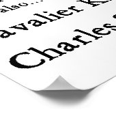 Poster Cadeaux Cavalier King Charles Spaniel (Coin)