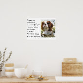 Poster Cadeaux Cavalier King Charles Spaniel (Cuisine)