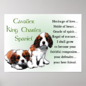 Poster Cadeaux Cavalier King Charles Spaniel (Devant)