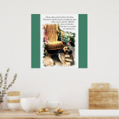Poster Cadeaux d'amour berger allemand (Cuisine)