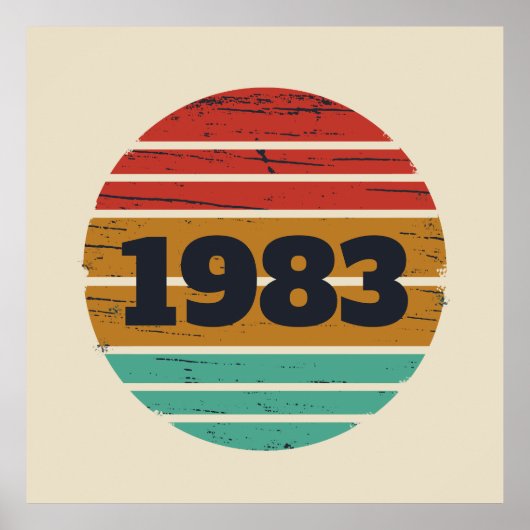 Poster Cadeaux d'anniversaire vintages personnalisés (Devant)