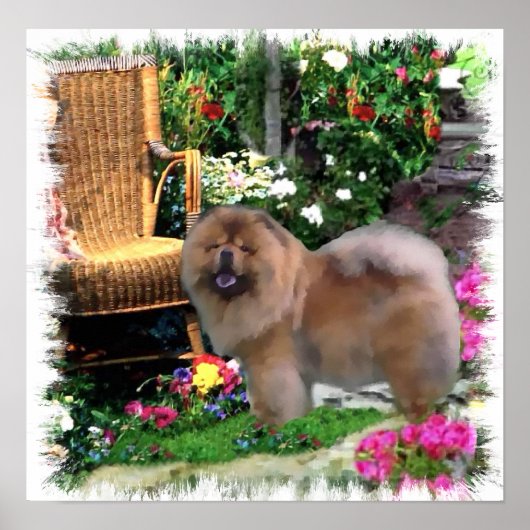 Poster Cadeaux d'art Chow Chow (Devant)