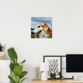 Poster Cadeaux d'art de Borzoi (Bureau à domicile)