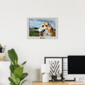 Poster Cadeaux d'art de Borzoi (Bureau à domicile)