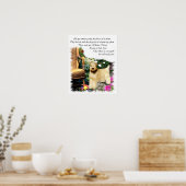 Poster Cadeaux d'art de Terrier à revêtement souple (Cuisine)