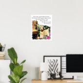 Poster Cadeaux d'art de Terrier à revêtement souple (Bureau à domicile)