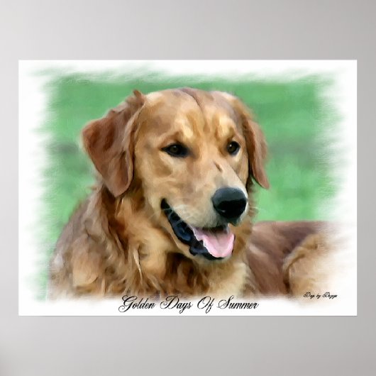 Poster Cadeaux d'art Golden Retriever (Devant)