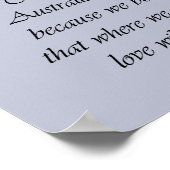 Poster Cadeaux d'art Terrier australien (Coin)