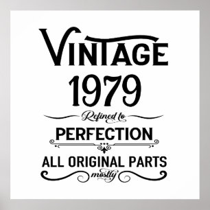 Poster Cadeaux de 45e anniversaire vintage personnalisés