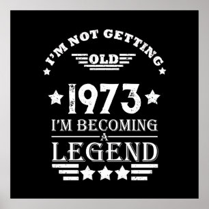 Poster Cadeaux de 50e anniversaire vintages personnalisés