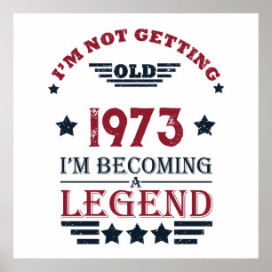 Poster Cadeaux de 50e anniversaire vintages personnalisés