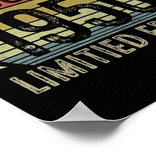 Poster Cadeaux de 71 ans Août 1951 Édition limitée (Coin)