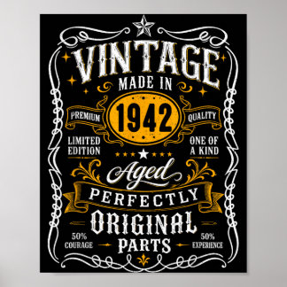 Poster Cadeaux de 85 ans pour hommes de 85 ans vintage 19