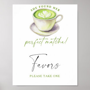 Poster Cadeaux de babille de mariage au thé, veuillez en