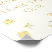 Poster Cadeaux de Baby Shower Citron Sucré (Coin)