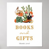 Poster Cadeaux de Baby shower occidental (Devant)