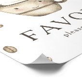 Poster Cadeaux de baby shower pour la préparation du café (Coin)