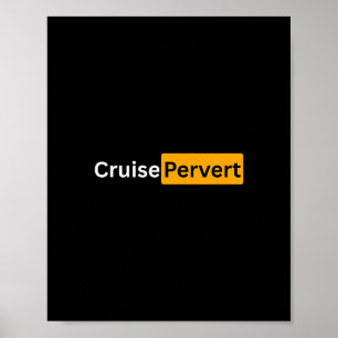 Poster Cadeaux de bon voyage pour croisière perverse - Y