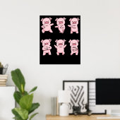 Poster Cadeaux De Cochon Pour Les Amateurs De Cochon Femm (Bureau à domicile)