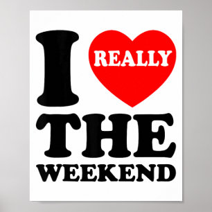 Poster Cadeaux de couple de camping drôle de week-end Je