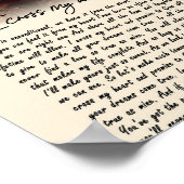 Poster Cadeaux de couple | Pour Mon Âme Je Traverse Mon C (Coin)