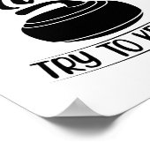 Poster Cadeaux de curling pour filles | Coach de l'équipe (Coin)