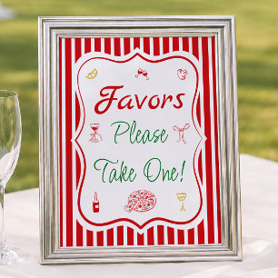 Poster Cadeaux de Fête de Fiançailles "That's Amore"
