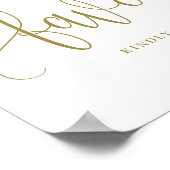 Poster Cadeaux de fête de mariage jolis écriture calligra (Coin)