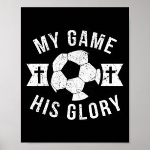 Poster Cadeaux de football chrétiens pour adolescents gar