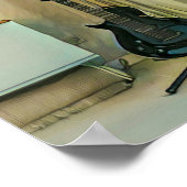 Poster Cadeaux de guitare pour papa (Coin)
