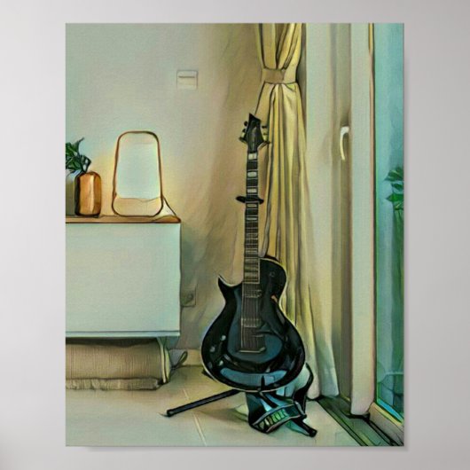 Poster Cadeaux de guitare pour papa (Devant)