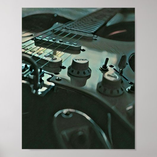 Poster Cadeaux de guitare pour petit ami (Devant)