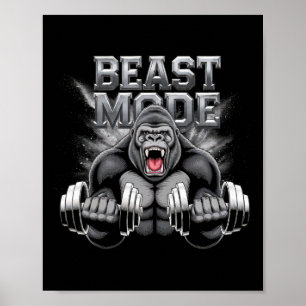 Poster Cadeaux de gym pour hommes femmes forme corps trav