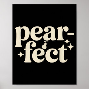 Poster Cadeaux de jeu de mots minimal sur la poire mignon