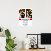 Poster Cadeaux de Joyeux Anniversaire Mari 2 photo (Bureau à domicile)