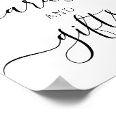 Poster Cadeaux de mariage et panneau de cartes et de cade (Coin)