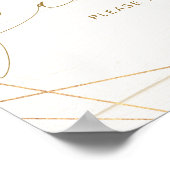 Poster Cadeaux de mariage géométriques Fleurs Bois Aspect (Coin)