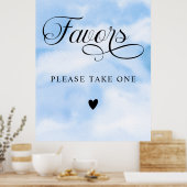 Poster Cadeaux de Mariage Modernes pour une Baby Shower C (Cuisine)