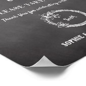 Poster Cadeaux de mariage Panneau de signe de mariage noi (Coin)