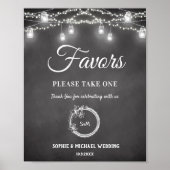 Poster Cadeaux de mariage Panneau de signe de mariage noi (Devant)