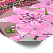 Poster Cadeaux de mariage Paris baiser roug tour Eiffel d (Coin)