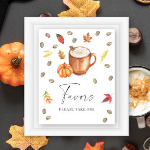 Poster Cadeaux de mariage sur le thème du café à la citro