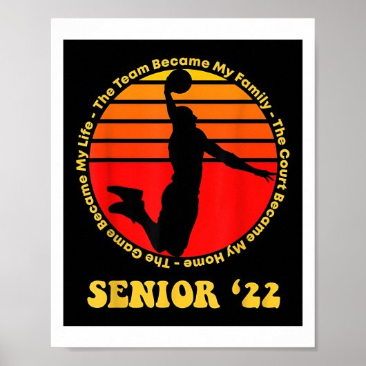 Poster Cadeaux De Nuit Senior Basketball 2021 (Devant)