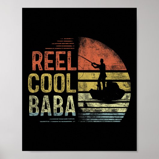 Poster Cadeaux de pêche de Baba vraiment cool Baba Annive (Devant)