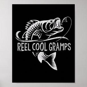 Poster Cadeaux de pêche de super pap-père pour la fête de