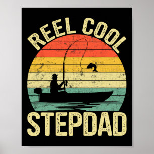 Poster Cadeaux de pêche super cool pour beau-père pour la