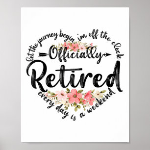 Poster Cadeaux De Retraite À La Retraite De Coeur Pour