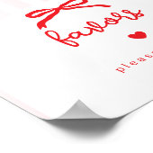 Poster Cadeaux de Saint-Valentin pour Bébé Chéri (Coin)