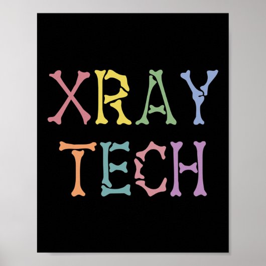 Poster Cadeaux de technologue en radiographie de Xray Tec (Devant)